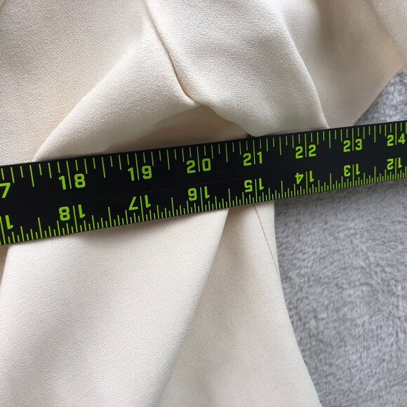 S.L. Fashions Womens Blazer Jacket Size 18WP Embroidered Floral Ivory Button Up - Picture 5 of 11